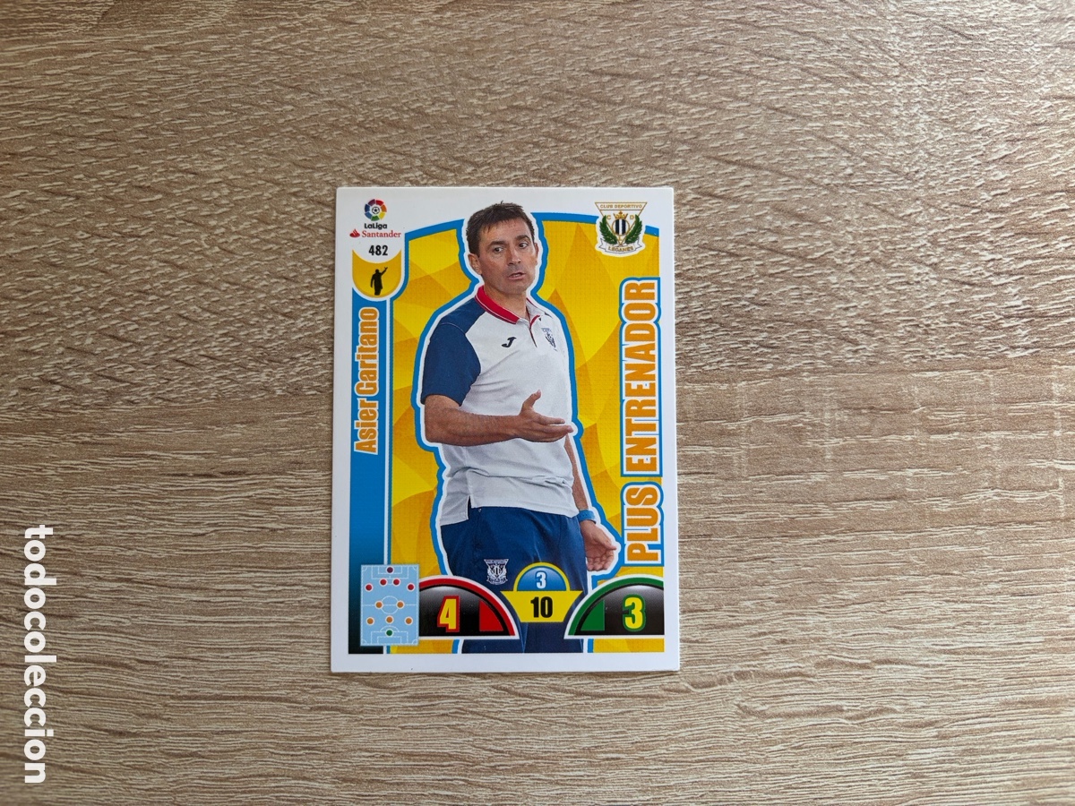 Cromos de f&uacute;tbol: 482 ASIER GARITANO PLUS ENTRENADOR ADRENALYN XL 2017 2018 17 18 CD LEGAN&Eacute;S