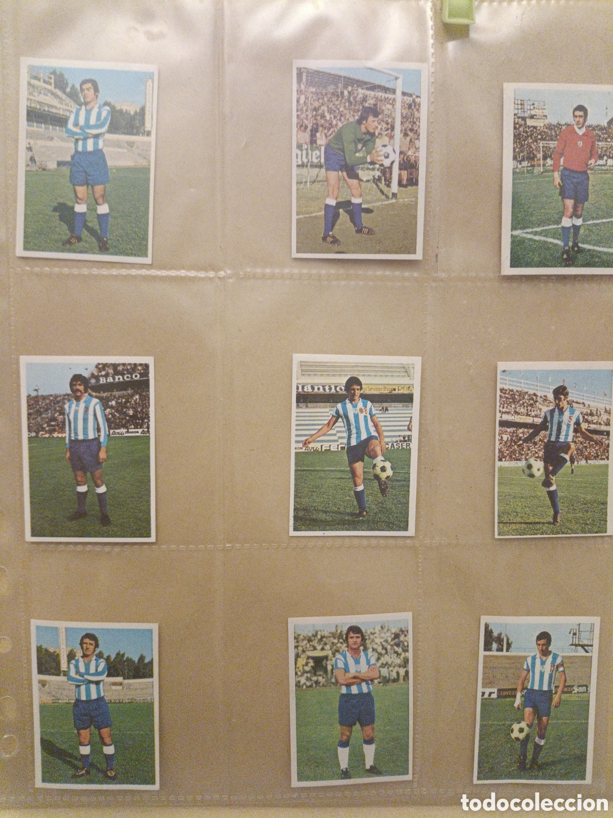 Cromos de f&uacute;tbol: Cromos C.D M&aacute;laga colecci&oacute;n FHER 75-76