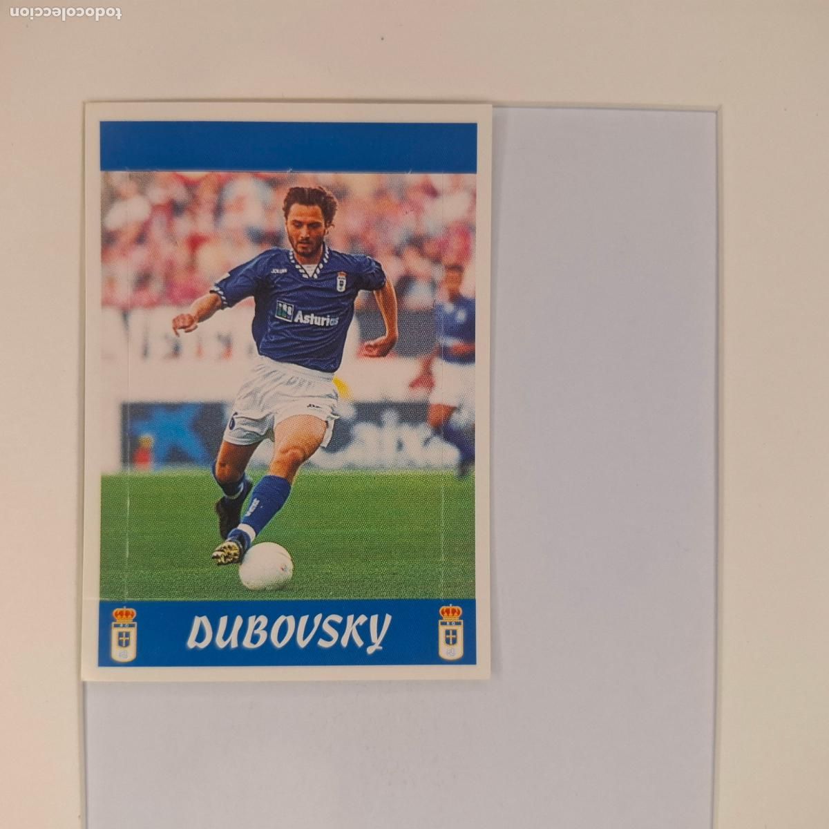 Cromos de f&uacute;tbol: CROMO DE F&Uacute;TBOL. PETR DUBOVSKY. REAL OVIEDO. LIGA 97/98. POP UP. PANINI.