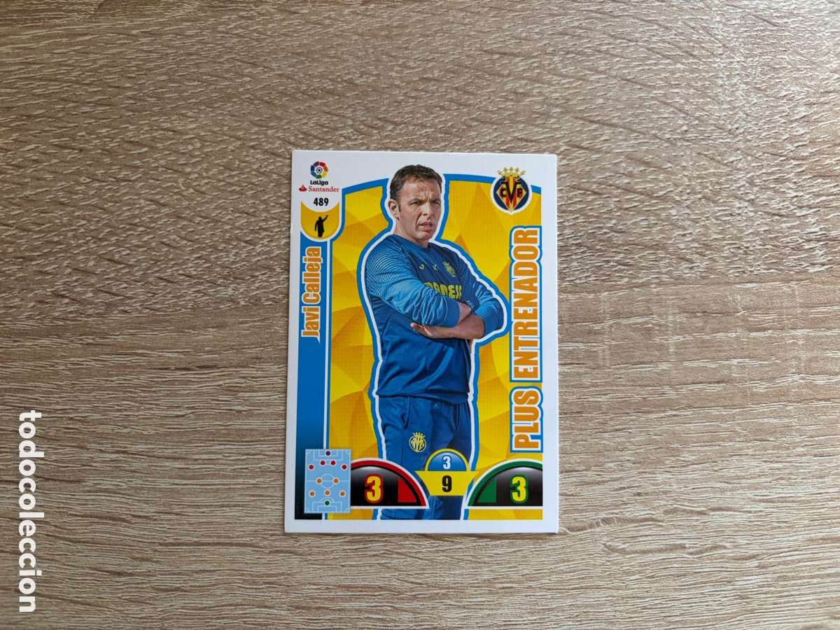 Cromos de f&uacute;tbol: 489 JAVI CALLEJA PLUS ENTRENADOR ADRENALYN XL 2017 2018 17 18 VILLARREAL CF