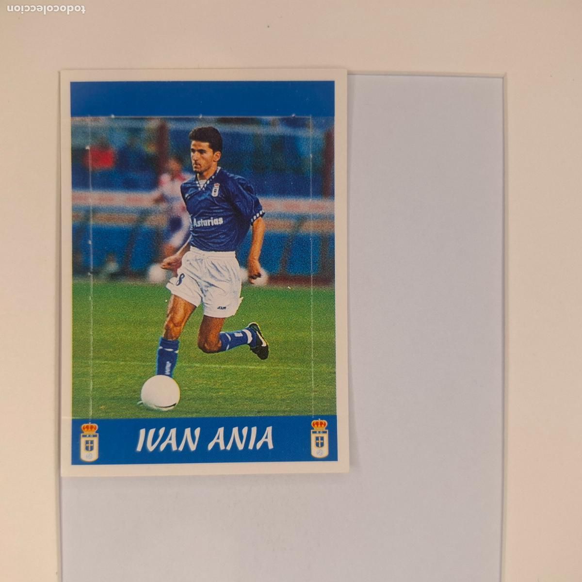 Cromos de f&uacute;tbol: CROMO DE F&Uacute;TBOL. IVAN ANIA. REAL OVIEDO. LIGA 97/98. POP UP. PANINI.