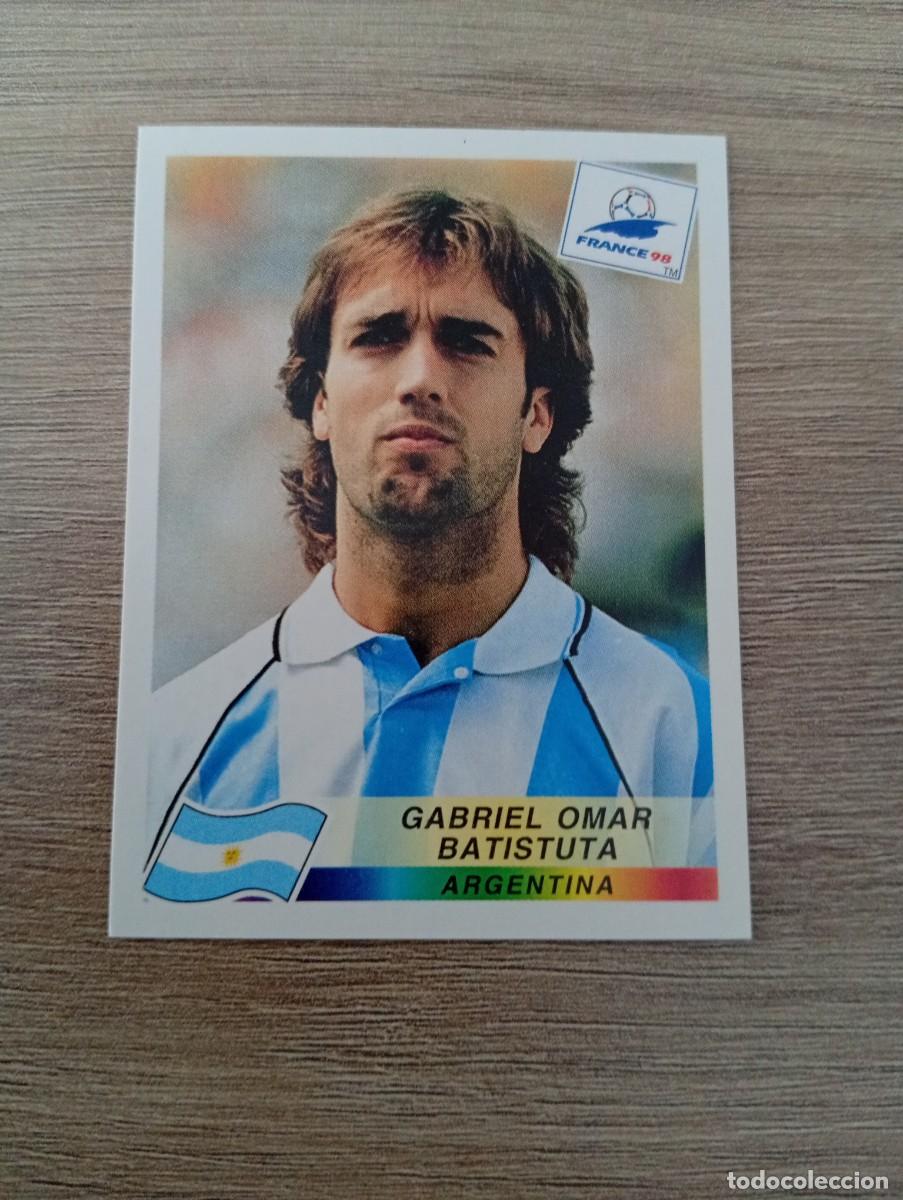 Cromos de Futebol: GABRIEL OMAR BATISTUTA 514 ARGENTINA PANINI FRANCIA 1998 98 SIN PEGAR NUNCA PEGADO