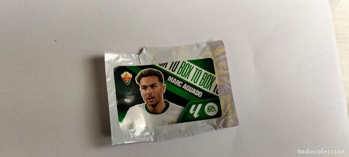 Fu&szlig;ball-Sticker: CROMO CHICLE . LIGA ESTE 2026 - 27 ... BOX TO BOX ELCHE . MARC AGUADO -- LEER ANUNCIO.