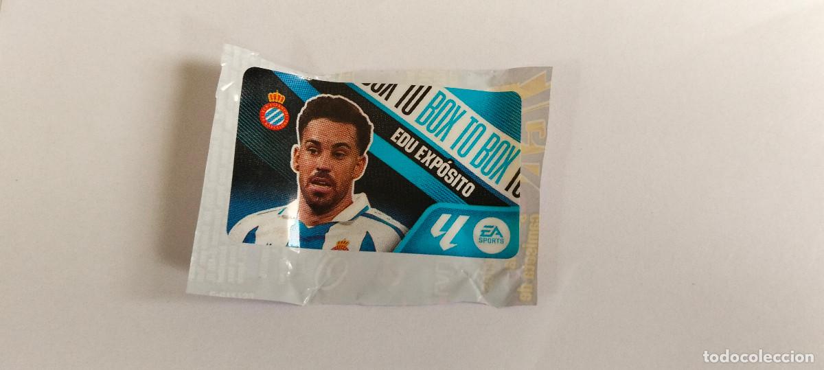 Fu&szlig;ball-Sticker: CROMO CHICLE . LIGA ESTE 2026 - 27 ... BOX TO BOX ESPANYOL . EDU EXPOSITO -- LEER ANUNCIO.