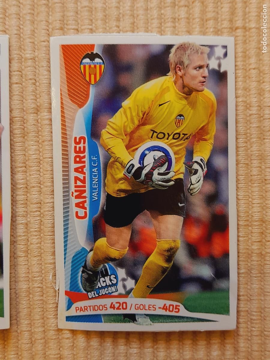 Fu&szlig;ball-Sticker: CROMO CA&Ntilde;IZARES (VALENCIA CF) LOS 100 CRACKS DEL JUGON 2005 2014