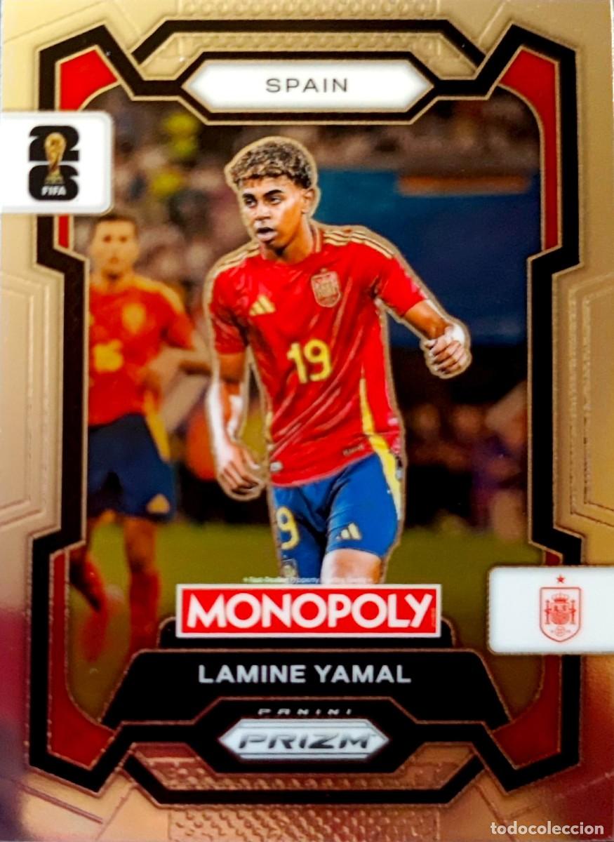 Fu&szlig;ball-Sticker: 41 Lamine Yamal - FC Barcelona - Espa&ntilde;a - PANINI MONOPOLY PRIZM Fifa World Cup 2026
