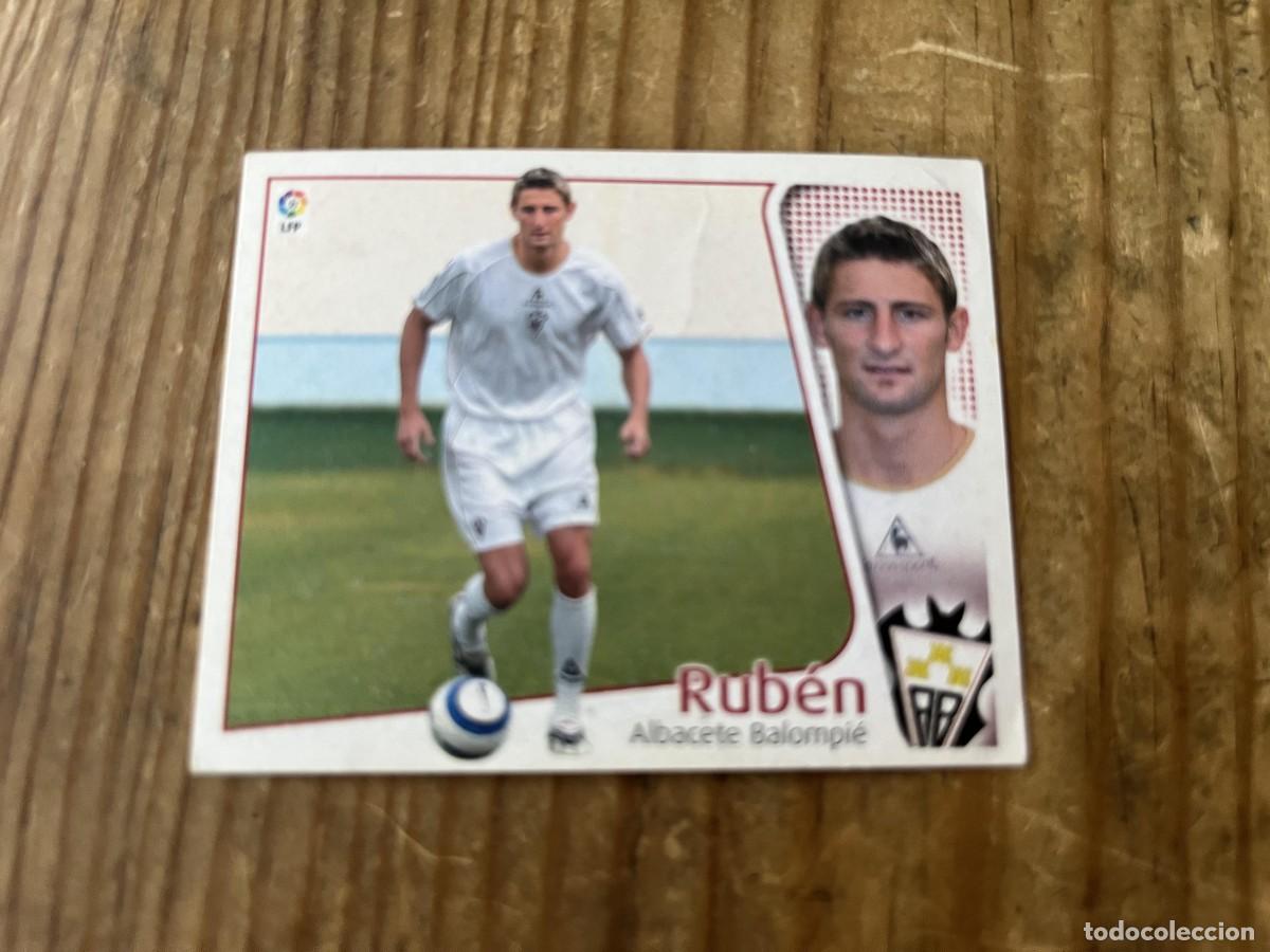 Fu&szlig;ball-Sticker: CROMO SIN PEGAR NUNCA PEGADO ALBUM LIGA ESTE 04 05 2004 2005 FICHAJES # 15 RUBEN ALBACETE