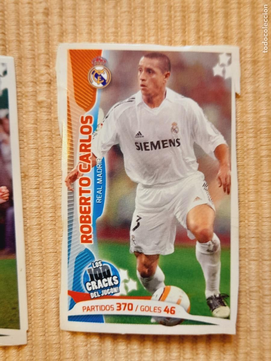 Figurine di Calcio: CROMO ROBERTO CARLOS (REAL MADRID) LOS 100 CRACKS DEL JUGON 2005 2014