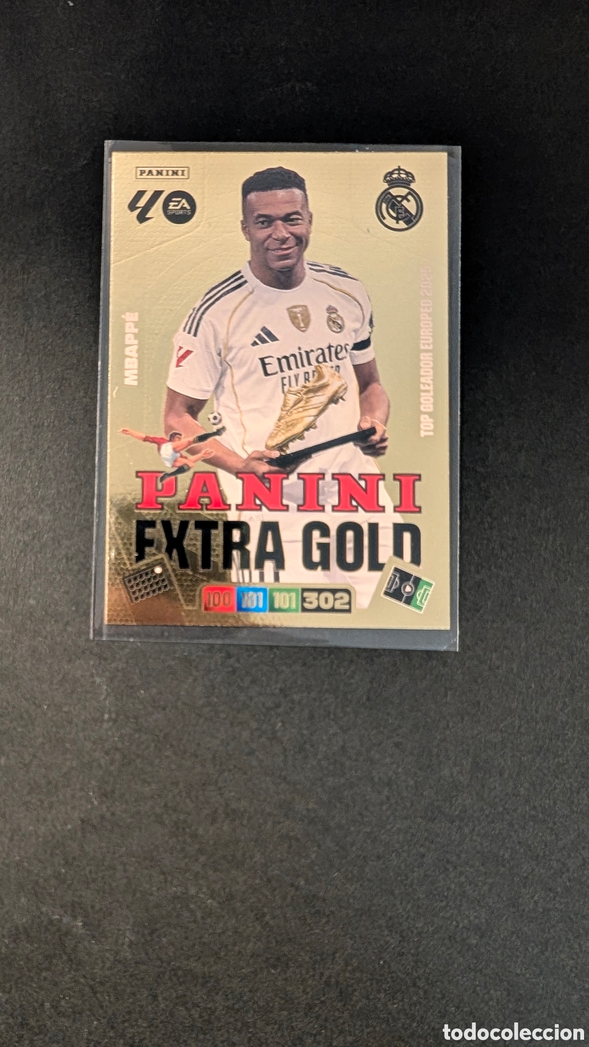 Figurine di Calcio: MBAPPE REAL MADRID EXTRA GOLD ADRENALYN XL LIGA 2025/2026 25 26 PANINI