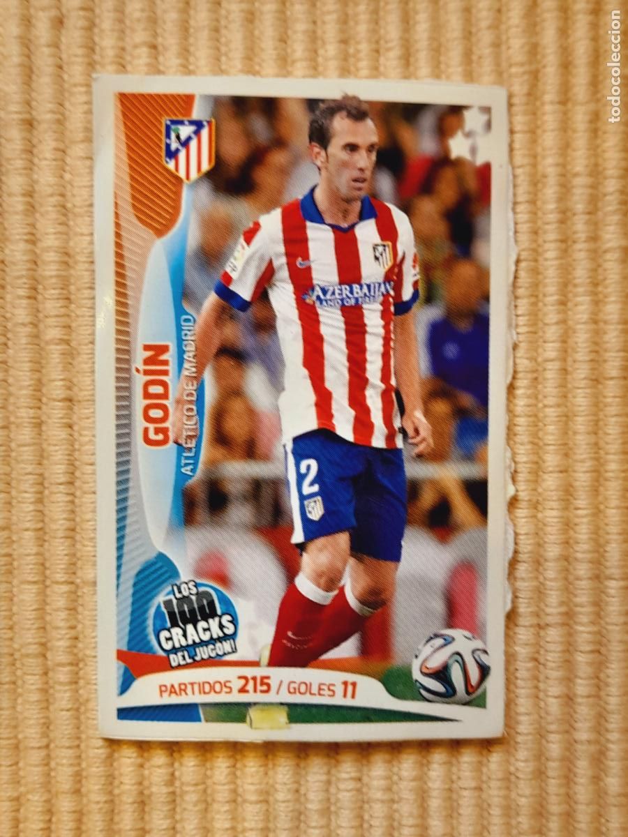 Figurine di Calcio: CROMO GODIN (ATLETICO MADRID) LOS 100 CRACKS DEL JUGON 2005 2014