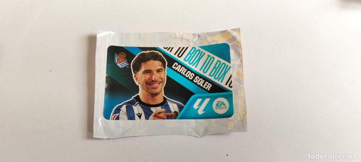 Cromos de f&uacute;tbol: CROMO CHICLE . LIGA ESTE 2026 - 27 ... BOX TO BOX REAL SOCIEDAD . CARLOS SOLER -- LEER ANUNCIO.
