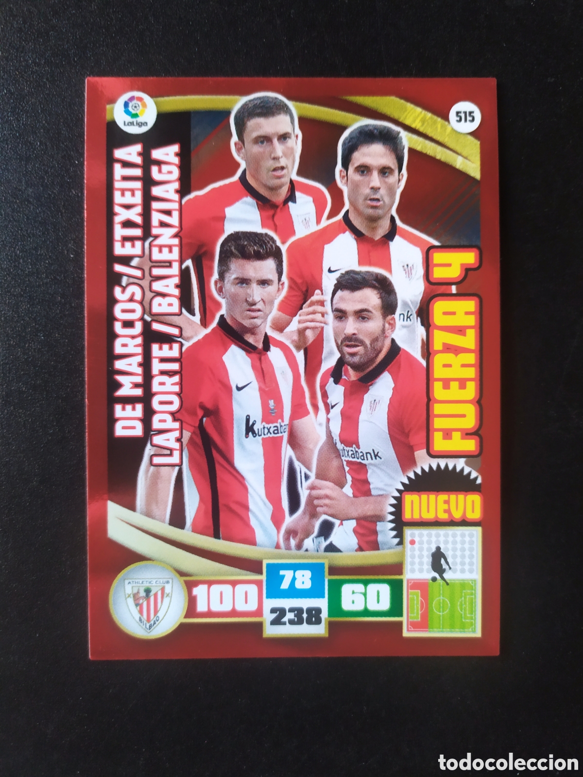 Cromos de f&uacute;tbol: Adrenalyn 2015 2016 15 16 panini Fuerza 4 n&deg; 419 Atl&eacute;tico Madrid