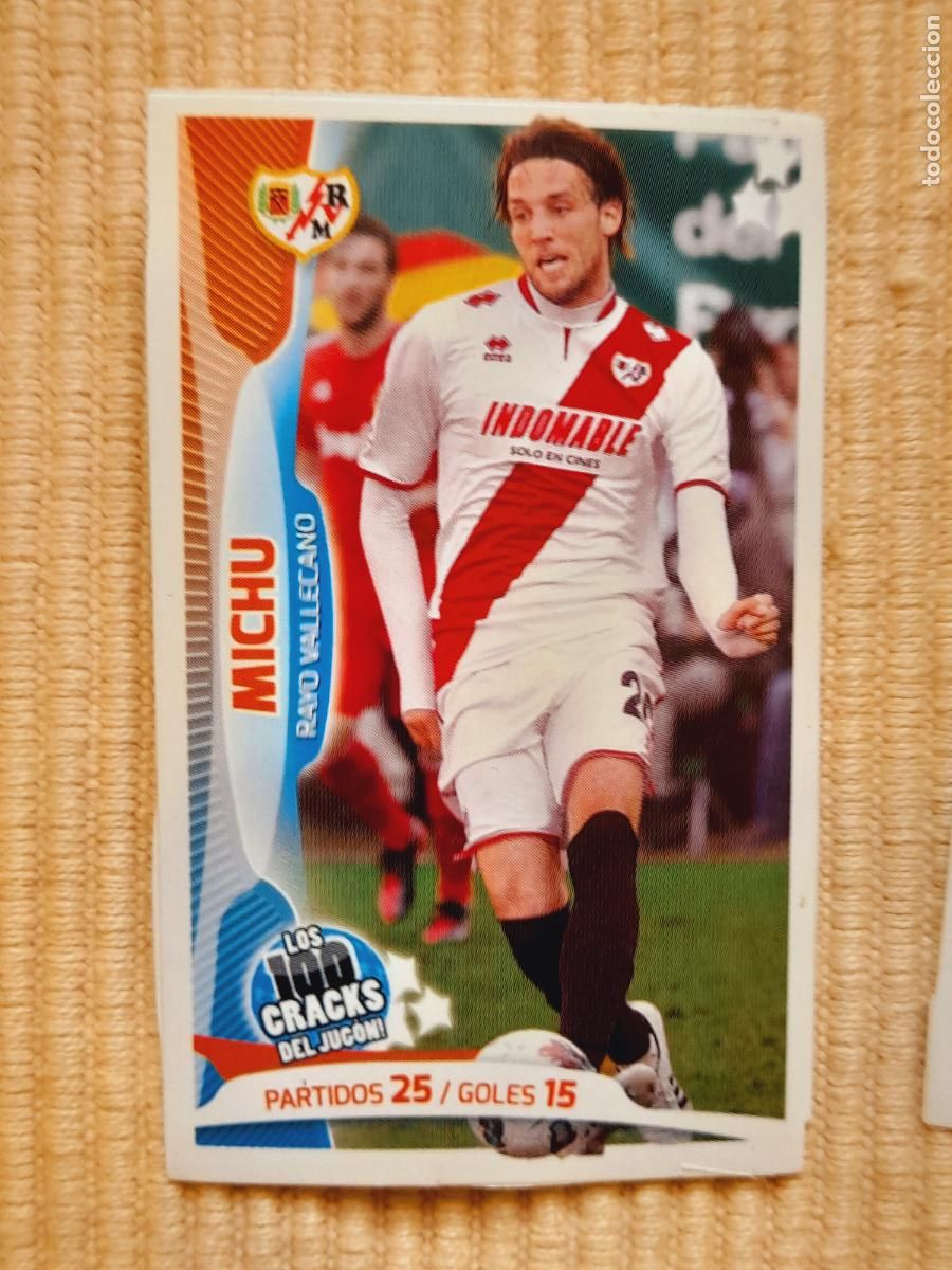Cromos de f&uacute;tbol: CROMO MICHU (RAYO VALLECANO) LOS 100 CRACKS DEL JUGON 2005 2014