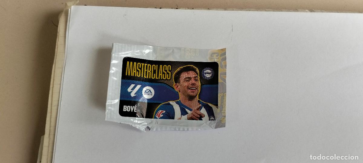 Fu&szlig;ball-Sticker: CROMO CHICLE . LIGA ESTE 2026 - 27 ... MASTERCLASS ALAVES . BOYE -- LEER ANUNCIO.
