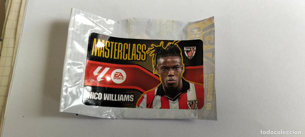 Fu&szlig;ball-Sticker: CROMO CHICLE . LIGA ESTE 2026 - 27 ... MASTERCLASS ATHLETIC . NICO WILLIANS -- LEER ANUNCIO.