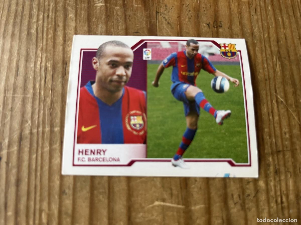 Fu&szlig;ball-Sticker: CROMO SIN PEGAR NUNCA PEGADO ALBUM LIGA ESTE 07 08 2007 2008 FICHAJES # 3 HENRY BARCELONA