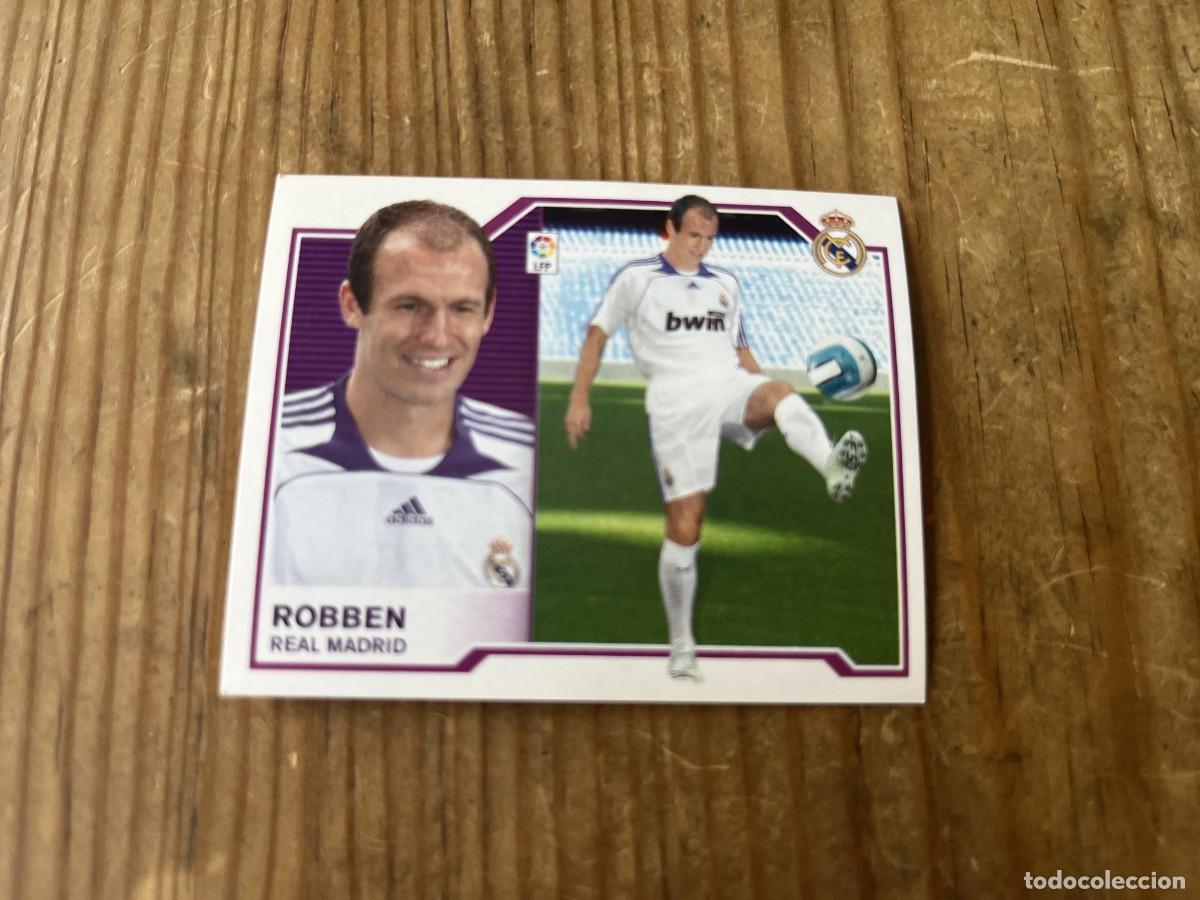 Cromos de f&uacute;tbol: CROMO SIN PEGAR NUNCA PEGADO ALBUM LIGA ESTE 07 08 2007 2008 FICHAJES # 45 ROBBEN REAL MADRID
