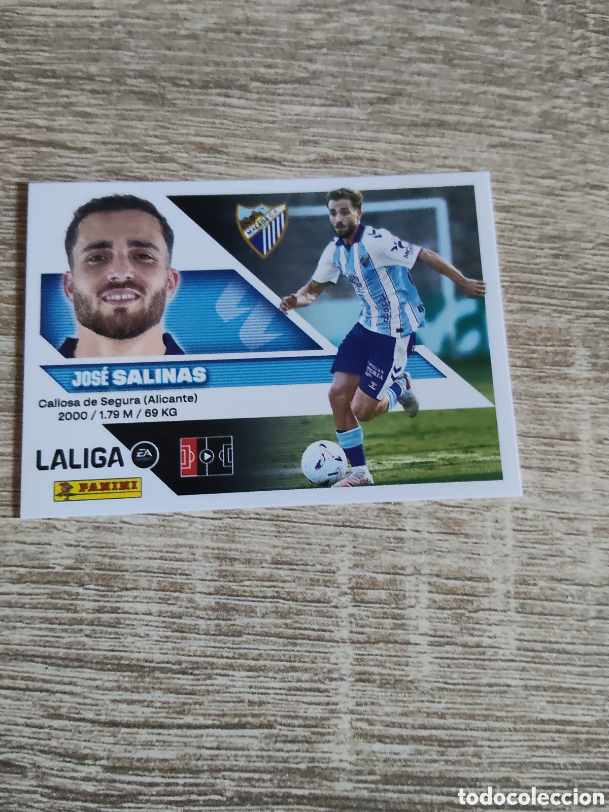 Cromos de f&uacute;tbol: Salinas M&aacute;laga liga 2026 2027 26 27 ediciones este