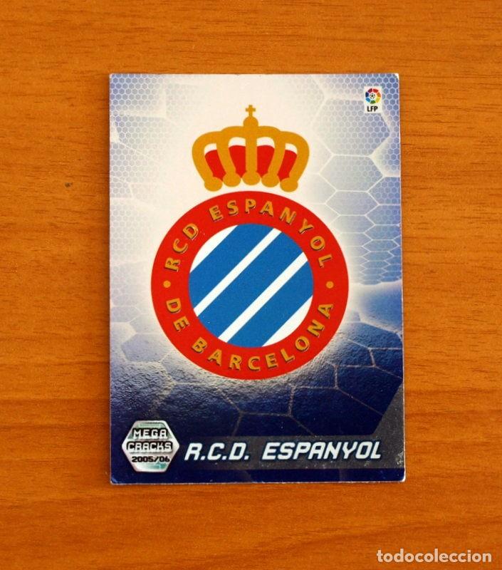 Cromos de f&uacute;tbol: R.C.D. Espa&ntilde;ol-Espanyol -N&ordm; 145 Escudo-Megacracks Las Fichas Liga 2005-2006-05-06 Mega Cracks Panini