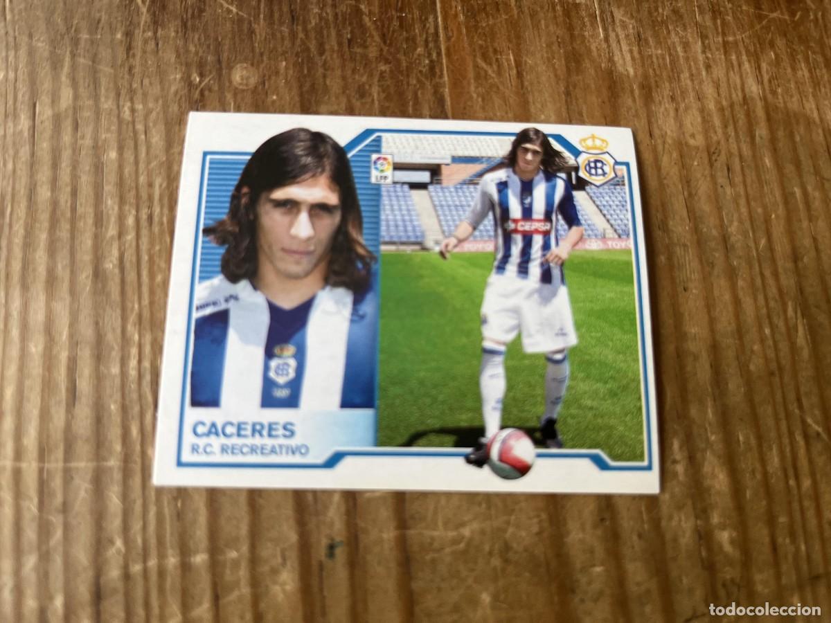 Cromos de f&uacute;tbol: CROMO SIN PEGAR NUNCA PEGADO ALBUM LIGA ESTE 07 08 2007 2008 COLOCA CACERES RECREATIVO HUELVA