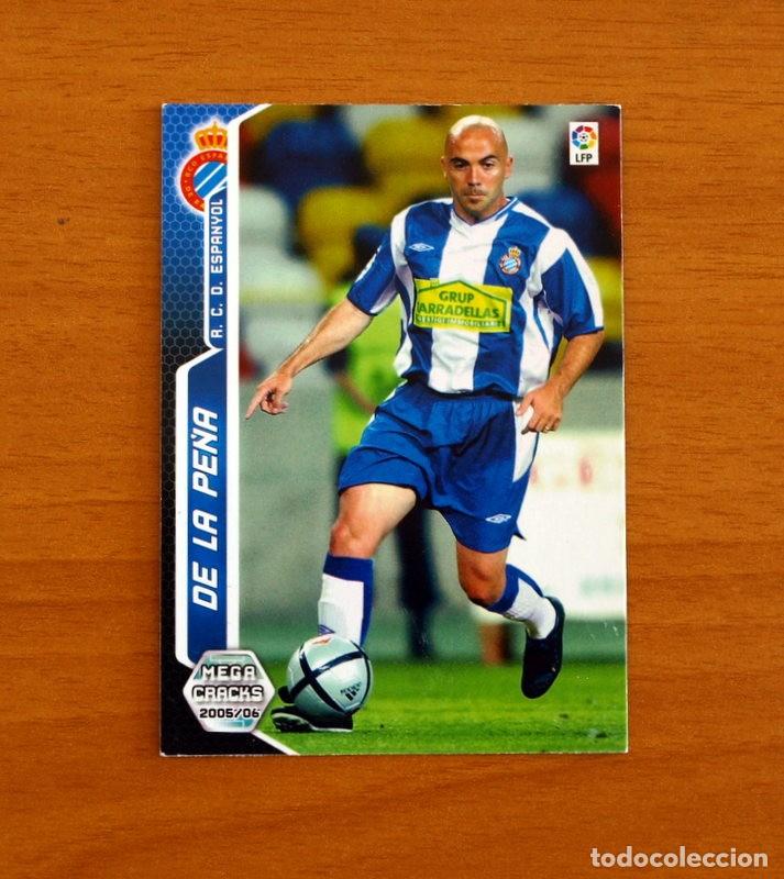 Cromos de f&uacute;tbol: R.C.D. Espanyol -N&ordm; 158 De La Pe&ntilde;a -Megacracks Las Fichas Liga 2005-2006-05-06 Mega Cracks Panini