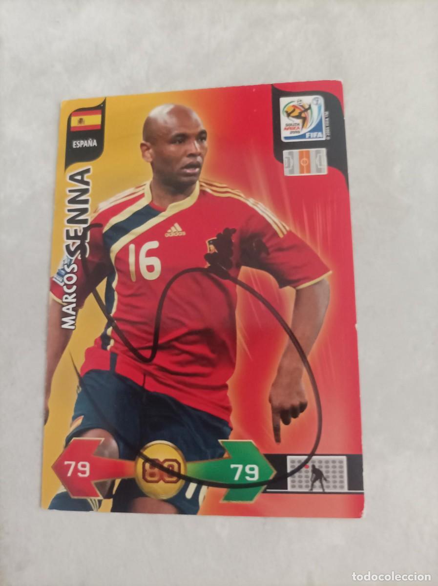 Cromos de f&uacute;tbol: Cromo firmado Marcos Senna