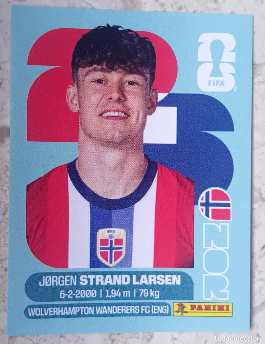 Cromos de f&uacute;tbol: Figurina Panini 2026 Cromo World Cup Usa Mundial 2026 Jorgen Strand Larsen Norway n NOR 18