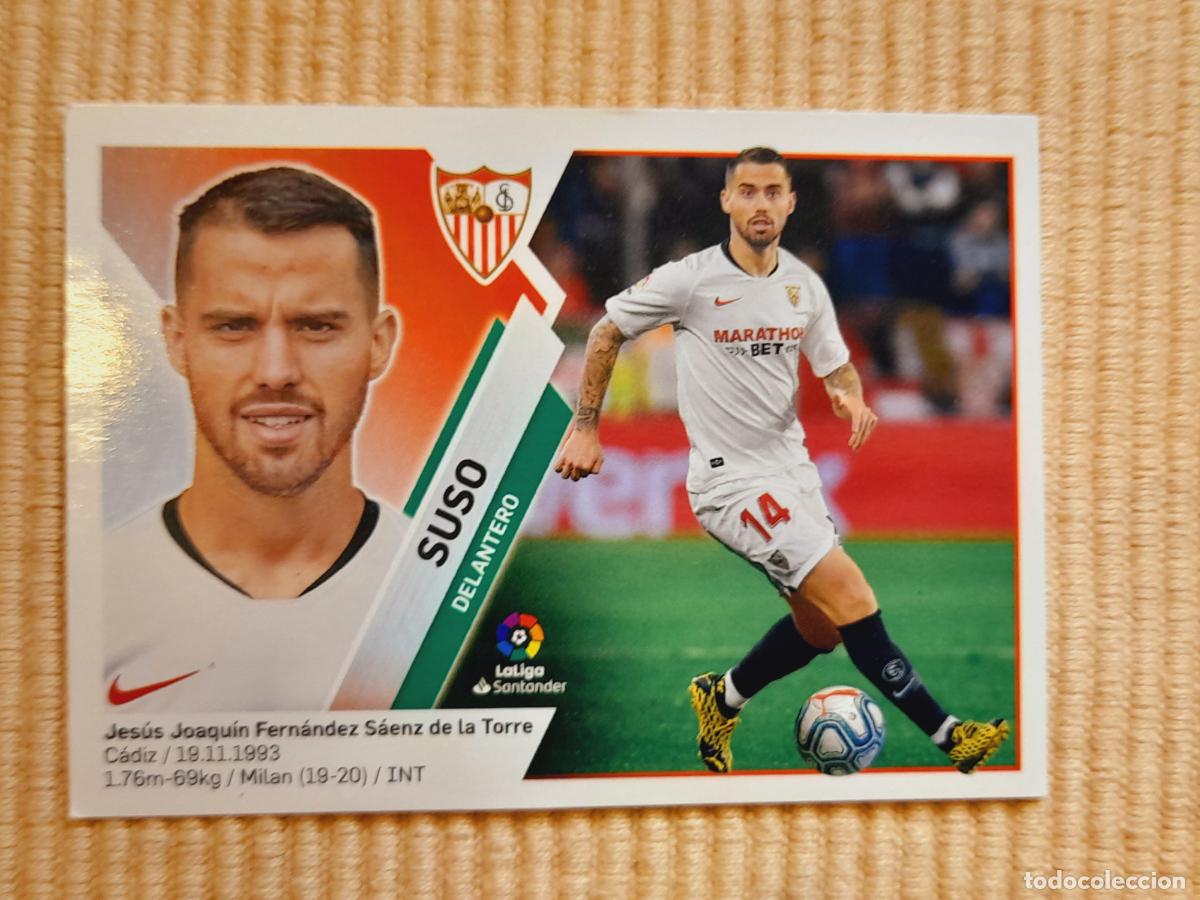 Cromos de f&uacute;tbol: CROMO 35 SUSO (MERCADO INVIERNO ACTUALIZACION) SEVILLA FC LIGA 19-20 2019 2020. ALBUM ESTE