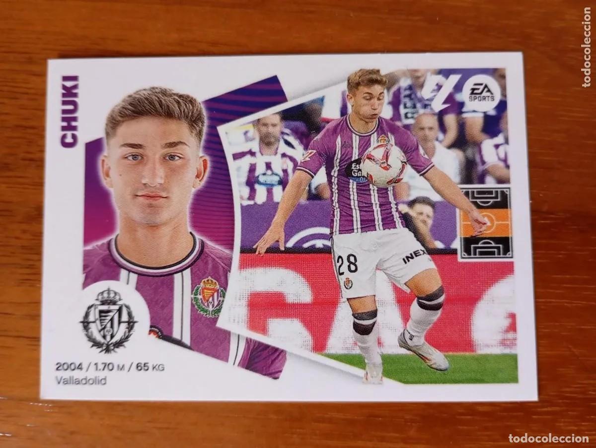 Cromos de Futebol: CROMO. CHUKI. R. VALLADOLID CF. LIGA ESTE 2024 25. NUM 12B. NUNCA PEGADO.