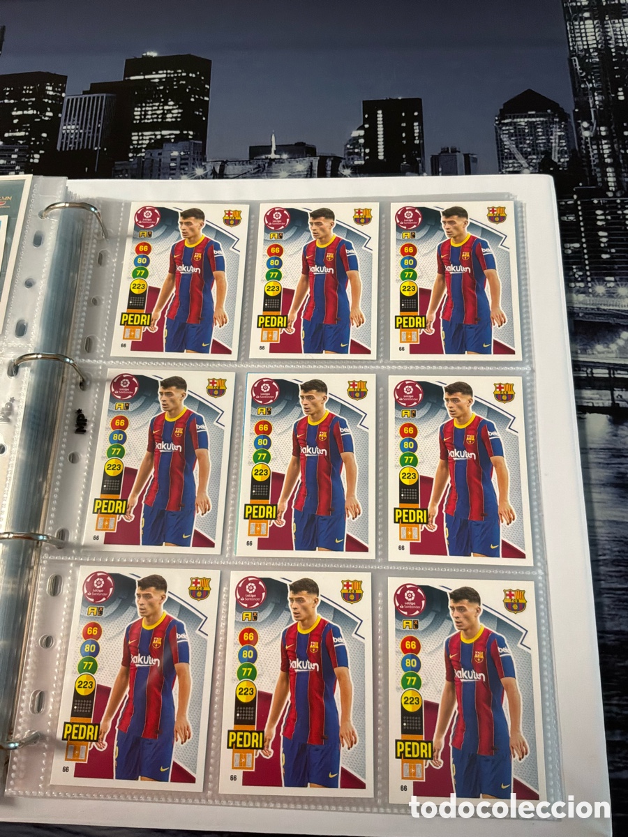 Cromos de f&uacute;tbol: 9 UNIDADES DE PEDRI F. C. BARCELONA 66 PANINI ADRENALYN XL 2020 2021 20 21