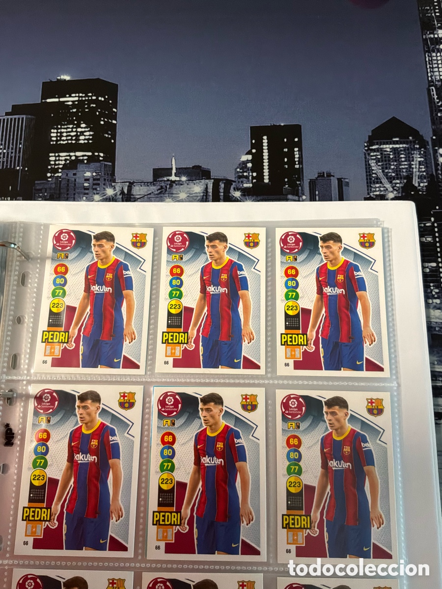 Fu&szlig;ball-Sticker: 6 UNIDADES DE PEDRI F. C. BARCELONA 66 PANINI ADRENALYN XL 2020 2021 20 21
