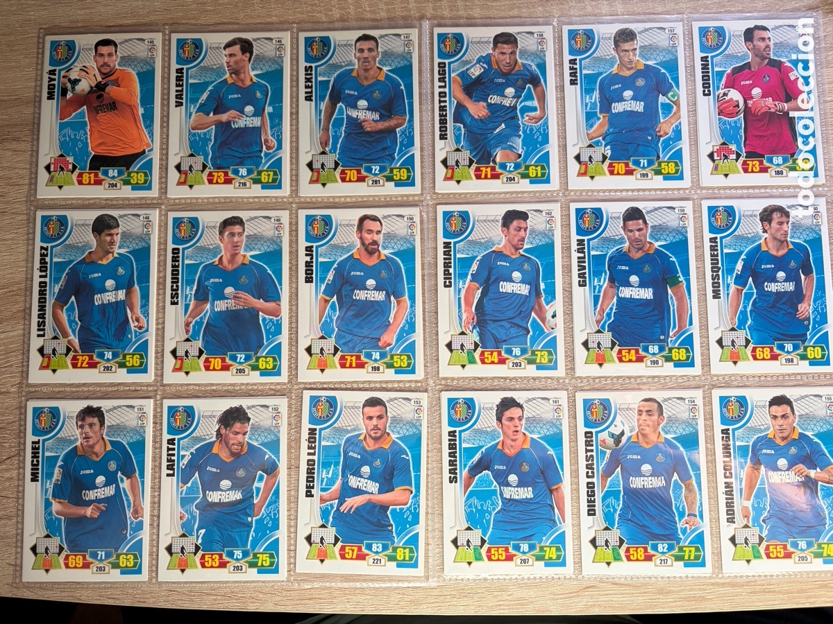 Cromos de f&uacute;tbol: GETAFE CF SET COMPLETO ADRENALYN XL 2013 2014 13 14 PANINI