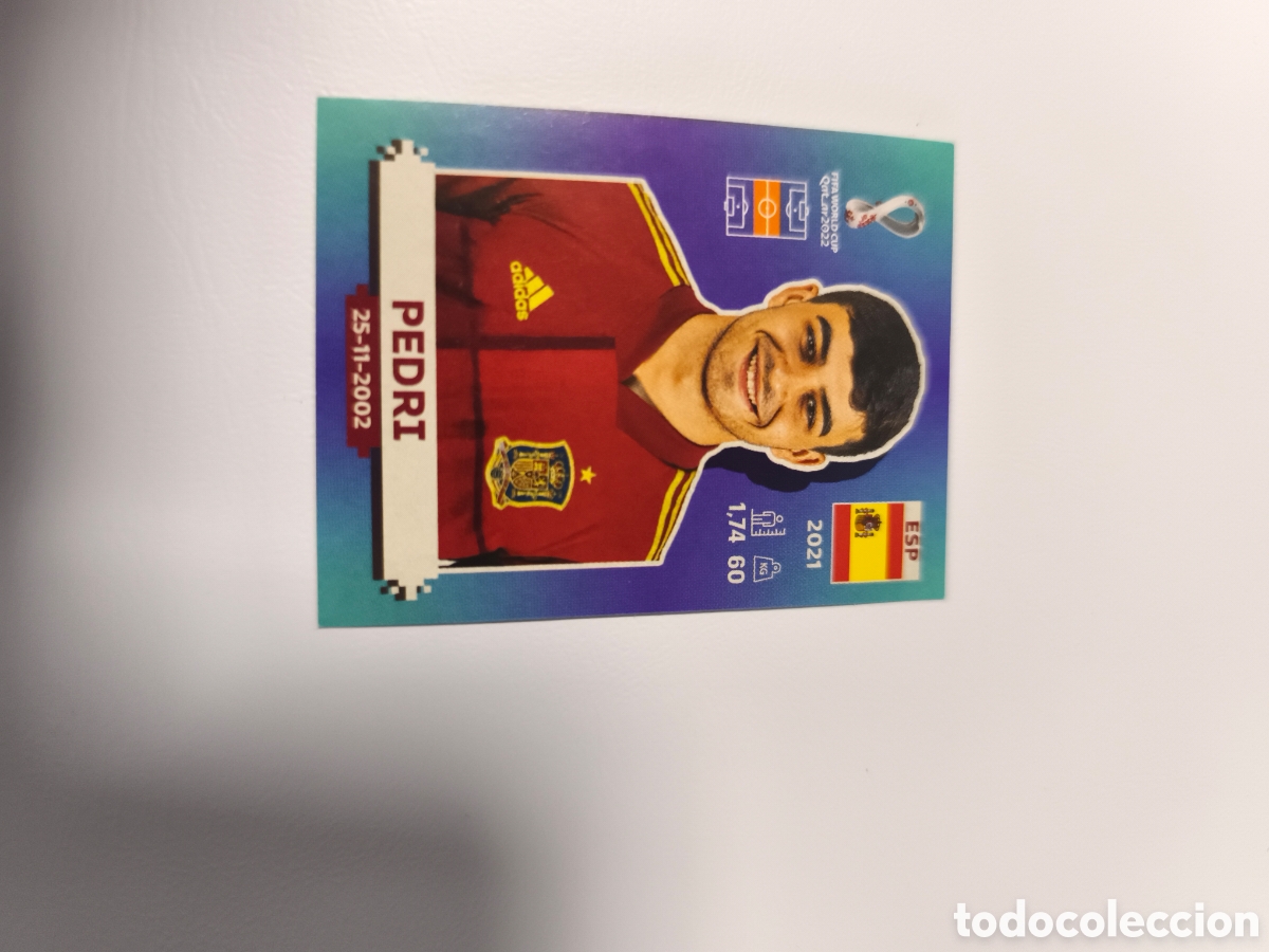 Cromos de f&uacute;tbol: ESP 13 PEDRI (Espa&ntilde;a). FIFA World Cup QATAR 2022 (Panini)