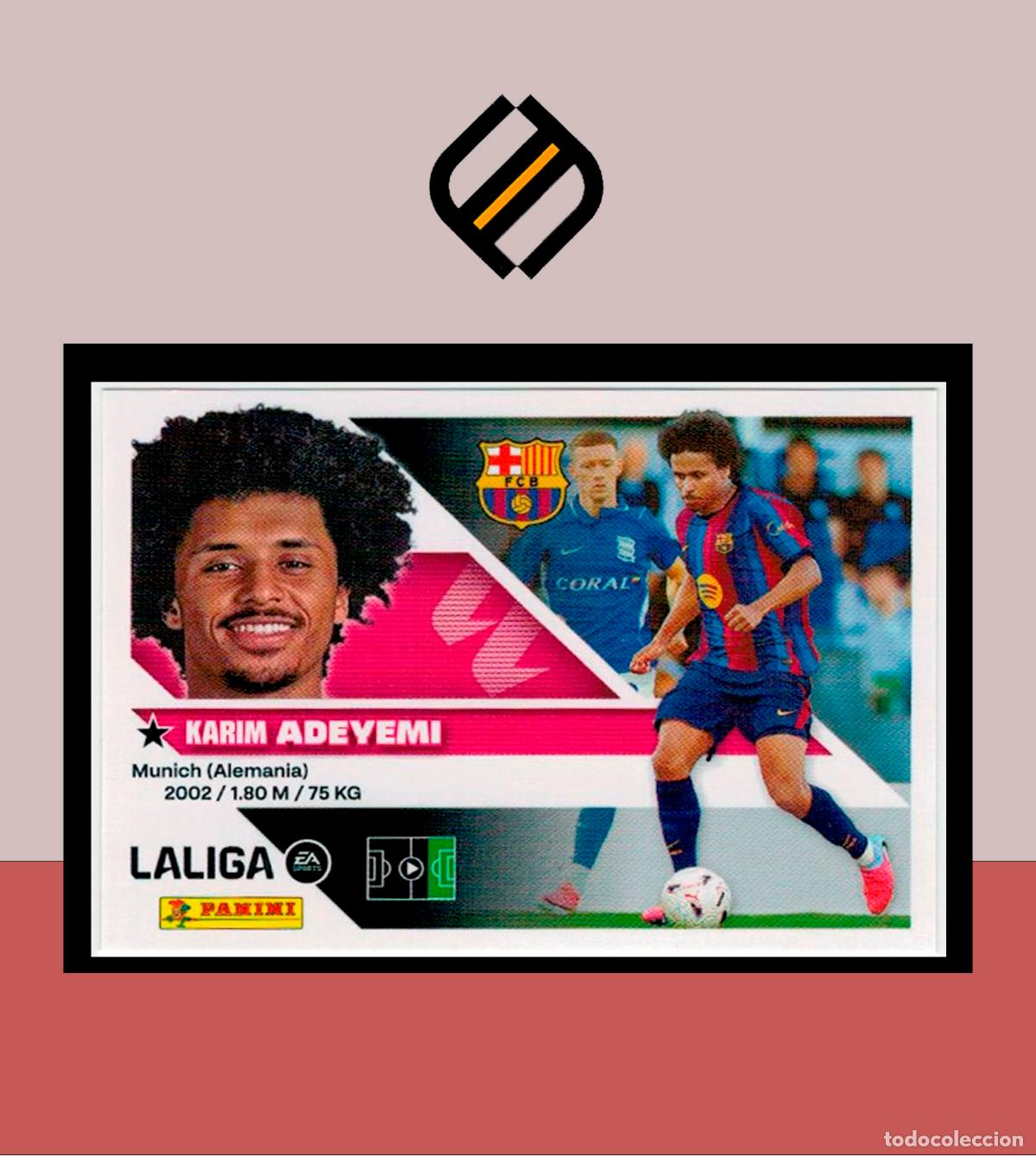 Cromos de f&uacute;tbol: LIGA ESTE 2026 2027 26 27 PANINI 19 ADEYEMI BARCELONA BAR&Ccedil;A FICHAJE 2&ordf; EDICI&Oacute;N STICKER COLECCI&Oacute;N