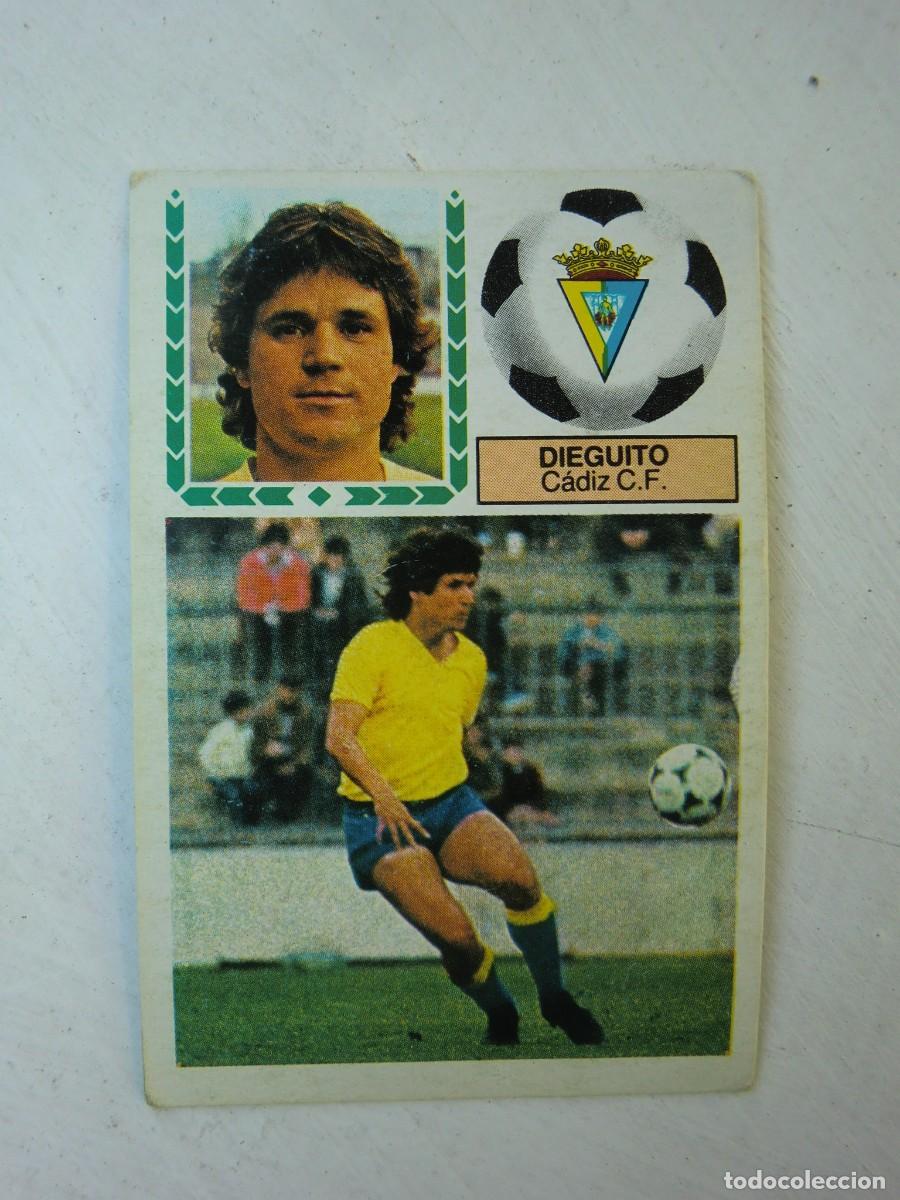 Cromos de f&uacute;tbol: Cromo de f&uacute;tbol LIGA ESTE 83-84 1983-1984: DIEGUITO (C&aacute;diz), coloca versi&oacute;n doble imagen