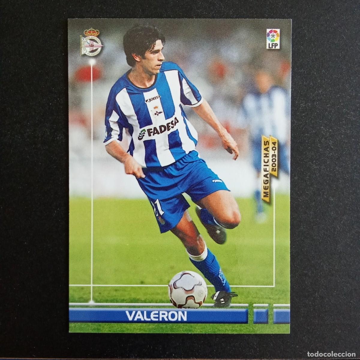 Cromos de Futebol: 123 VALERON DEPORTIVO CORU&Ntilde;A LIGA 2003 2004 03 04 MEGAFICHAS PANINI