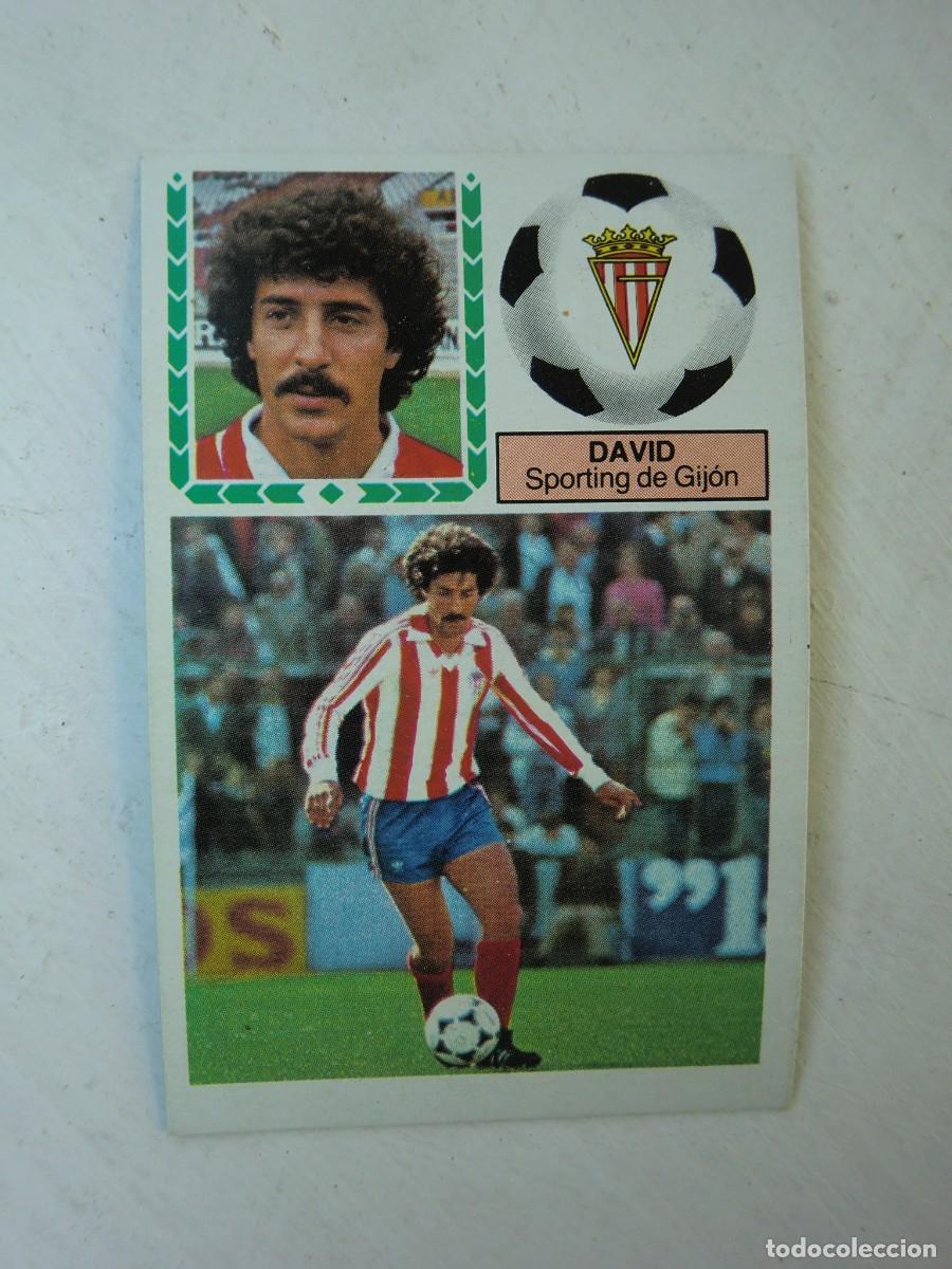Football Stickers: Cromo de f&uacute;tbol LIGA ESTE 83-84 1983-1984: DAVID (Sporting de Gij&oacute;n), coloca