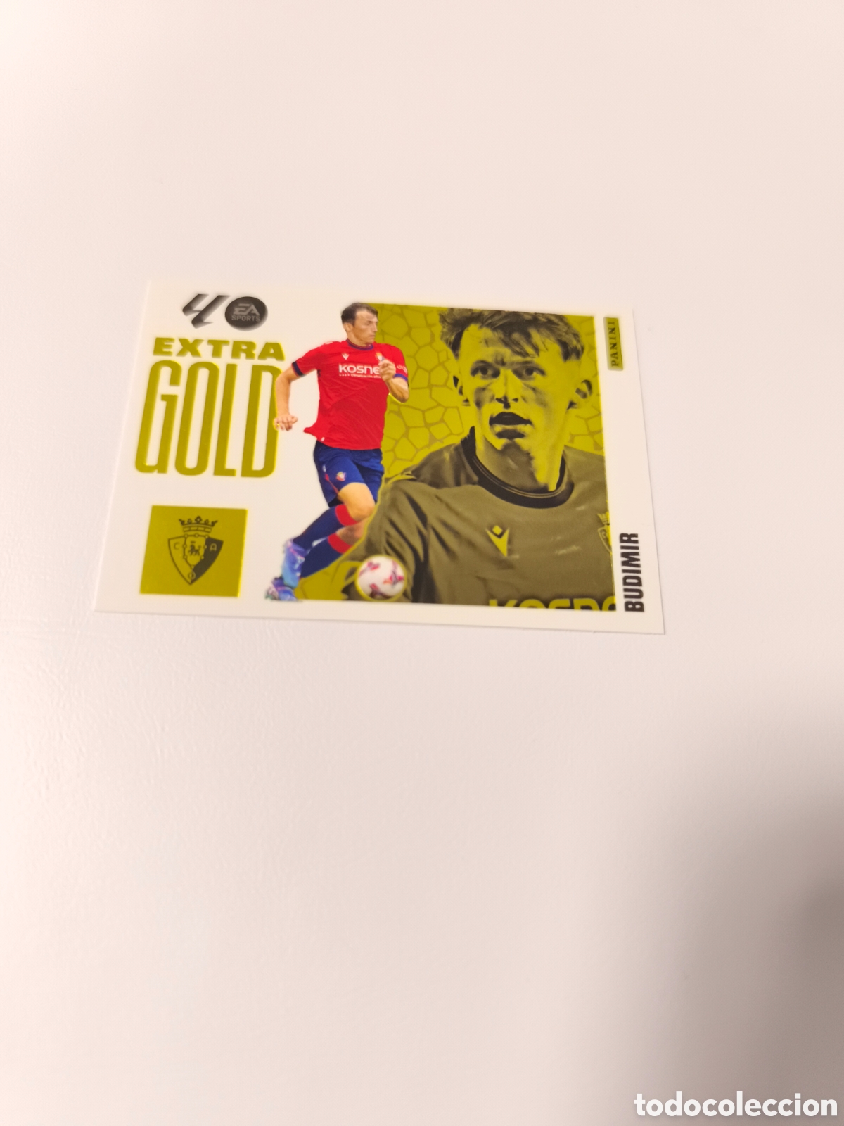 Cromos de f&uacute;tbol: LALIGA ESTE 2025 2026 EA SPORTS 25 26 ALBUM PANINI EXTRA GOLD AT OSASUNA BUDIMIR