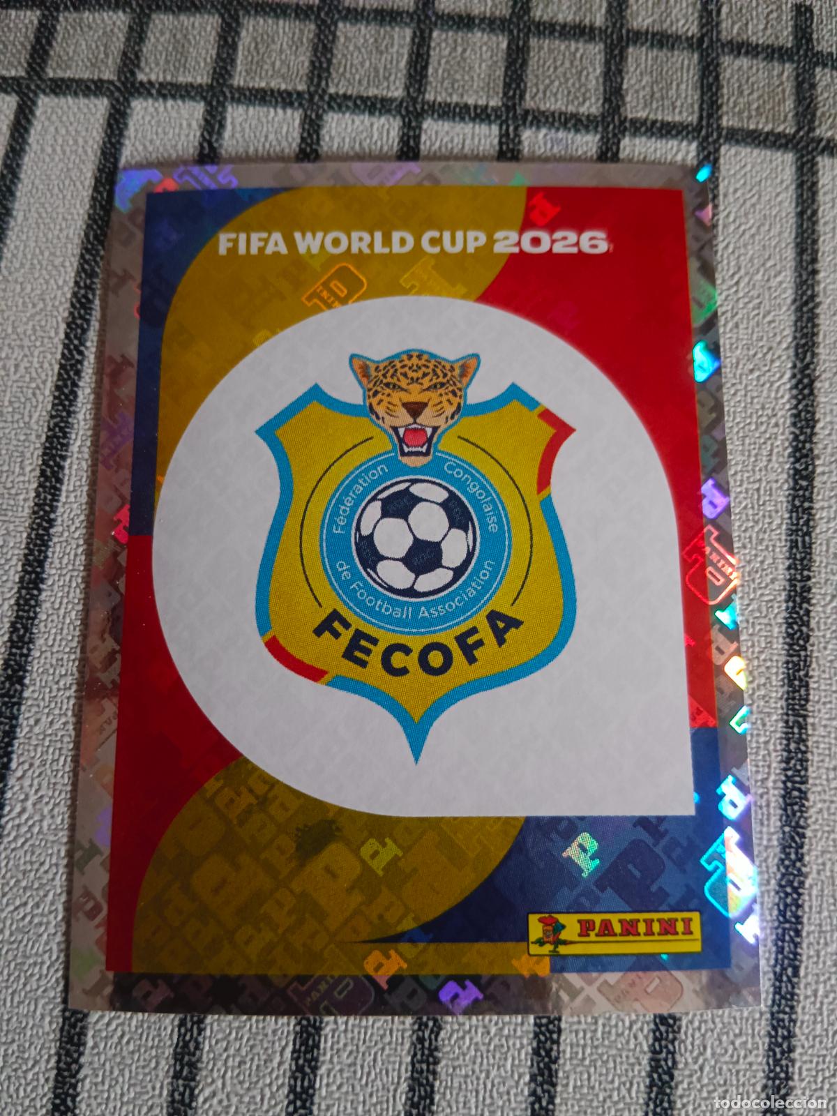 Cromos de f&uacute;tbol: MUNDIAL 2026 ESTADOS UNIDOS USA MEXICO MEJICO CANADA COD 1 COD1 ESCUDO CONGO FIFA