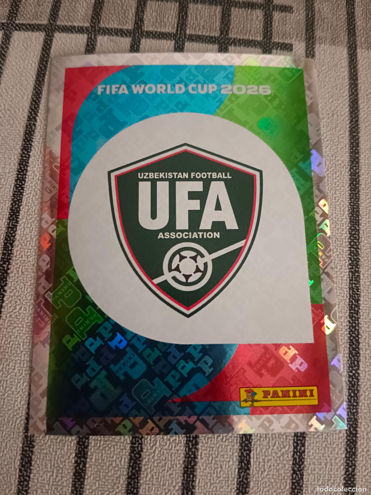 Cromos de f&uacute;tbol: MUNDIAL 2026 ESTADOS UNIDOS USA MEXICO MEJICO CANADA UZB 1 UZB1 ESCUDO UZBEKISTAN FIFA