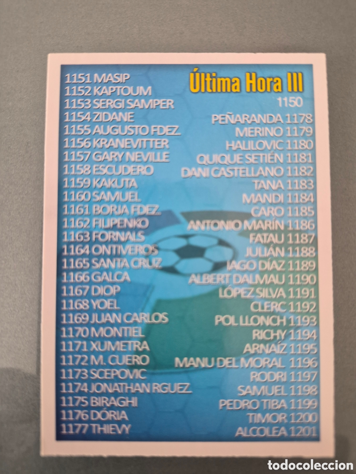 Cromos de f&uacute;tbol: Mundicromo 2015 2016 #1150 Ultima Hora III