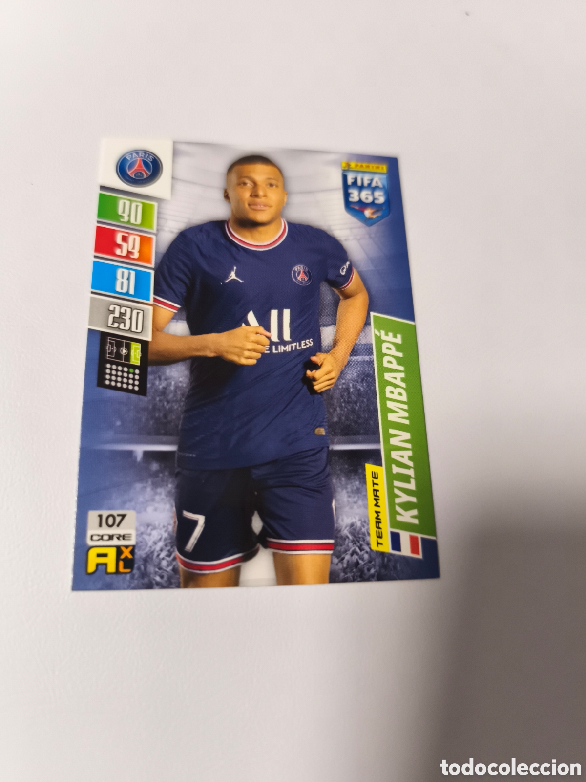 Cromos de f&uacute;tbol: 26. CROMO ADRENALYN FIFA 365 2021-22 21-22 KYLIAN MBAPPE PAR&Iacute;S N 107