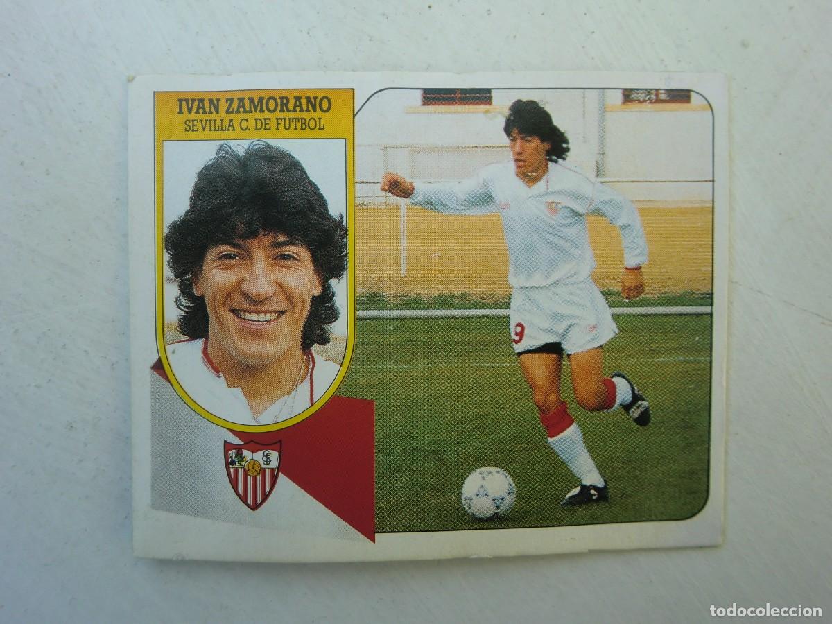 Cromos de f&uacute;tbol: Cromo de f&uacute;tbol LIGA ESTE 91-92 1991-1992: ZAMORANO (Sevilla), baja
