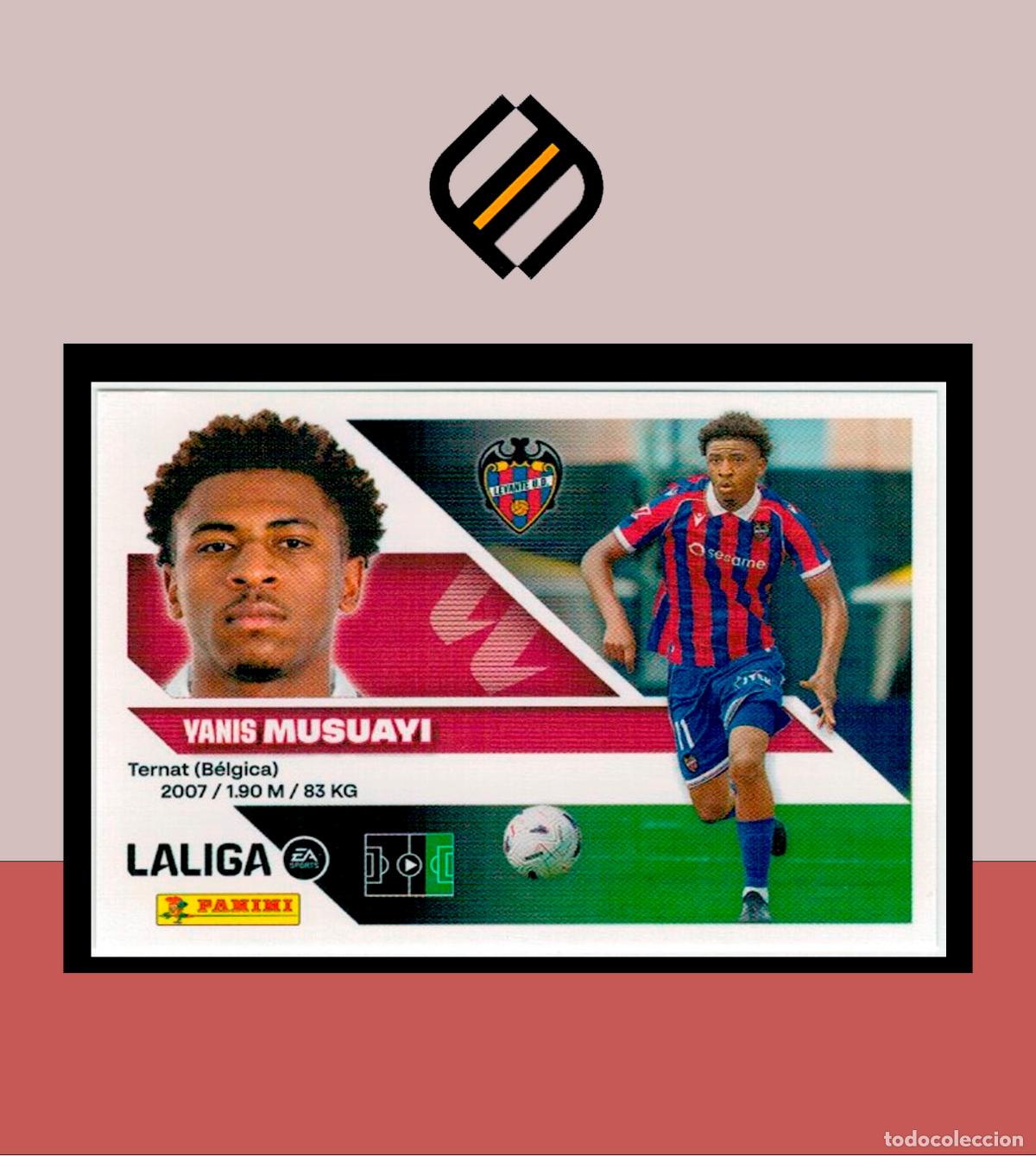 Cromos de f&uacute;tbol: LIGA ESTE 2026 2027 26 27 PANINI N&ordm; 20 BIS MUSUAYI LEVANTE 2 &ordf; EDICI&Oacute;N STICKER ALB&Uacute;M COLECCI&Oacute;N