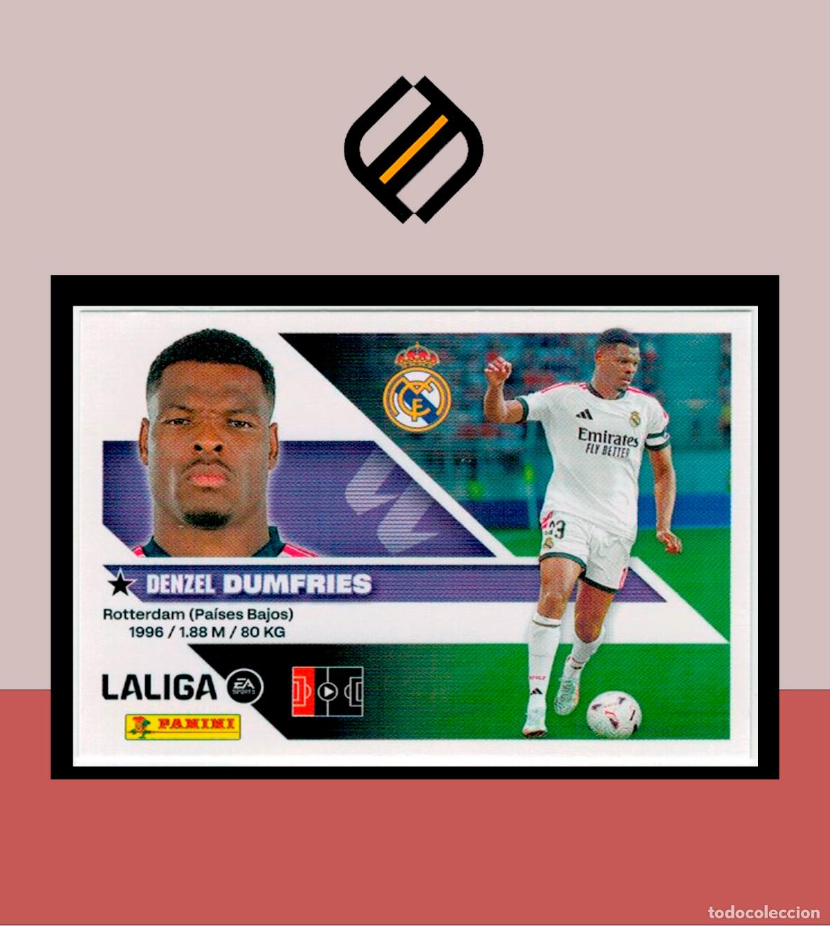 Cromos de f&uacute;tbol: LIGA ESTE 2026 2027 26 27 PANINI 3 DUMFRIES REAL MADRID FICHAJE 2 &ordf; EDICI&Oacute;N STICKER ALB&Uacute;M COLECCI&Oacute;N
