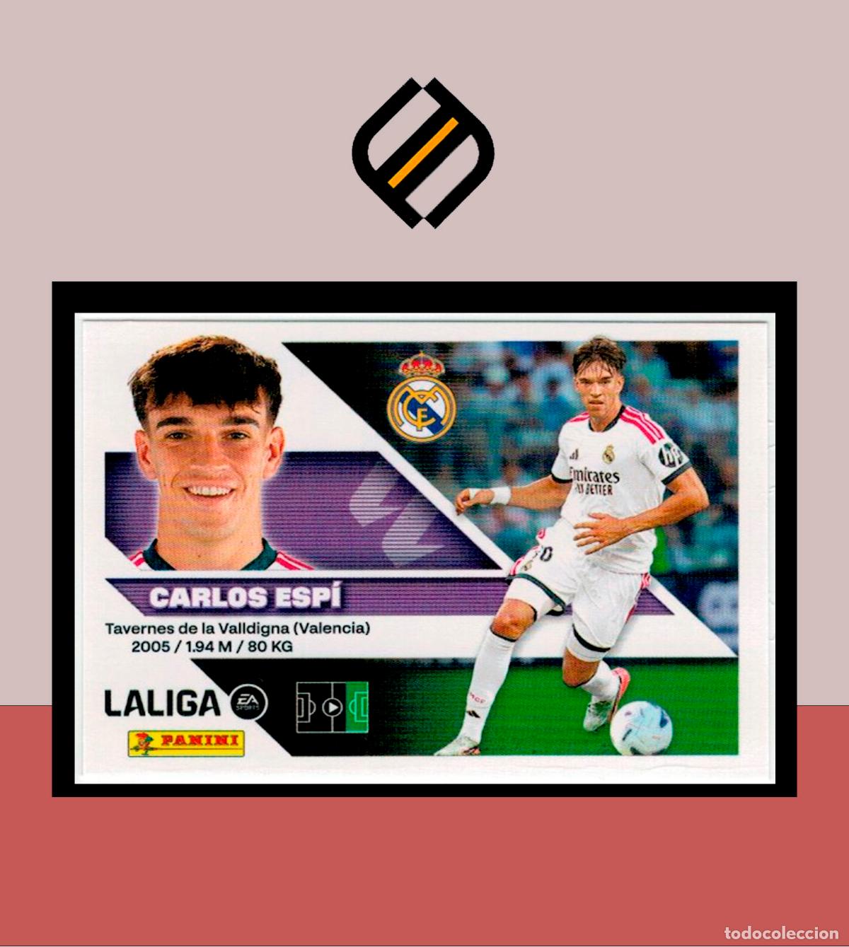 Cromos de f&uacute;tbol: LIGA ESTE 2026 2027 26 27 PANINI 17 BIS CARLOS ESPI REAL MADRID 2 &ordf; EDICI&Oacute;N STICKER ALB&Uacute;M COLECCI&Oacute;N
