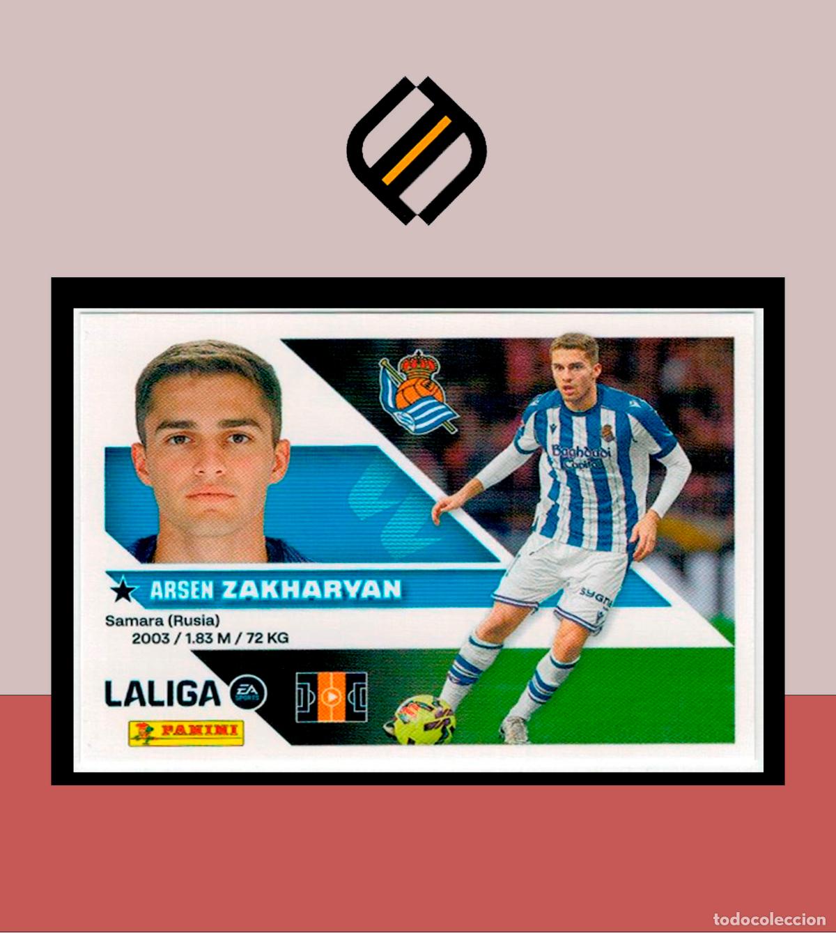Cromos de f&uacute;tbol: LIGA ESTE 2026 2027 26 27 PANINI N&ordm; 13B ZAKHARYAN REAL SOCIEDAD 2 &ordf; EDICI&Oacute;N STICKER ALB&Uacute;M COLECCI&Oacute;N