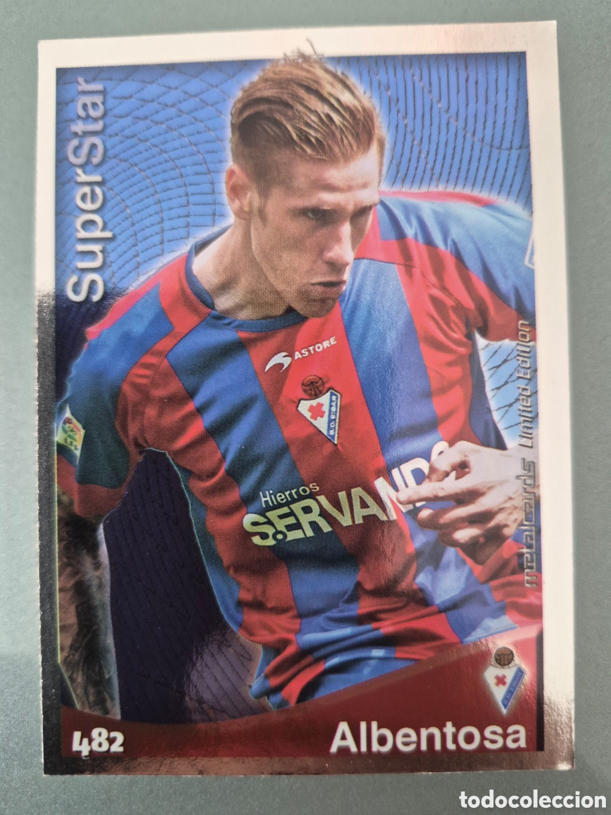 Cromos de f&uacute;tbol: Mundicromo 2014 2015 #482 Albentosa Super Star Brillo Liso