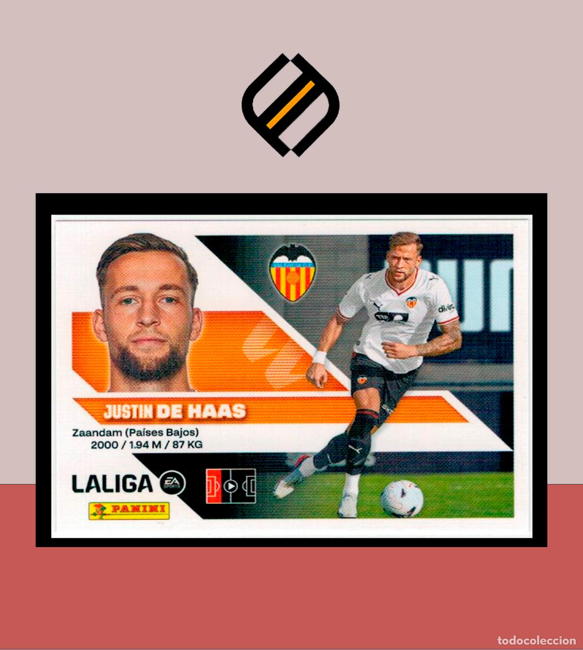 Cromos de f&uacute;tbol: LIGA ESTE 2026 2027 26 27 PANINI N&ordm; 9 DE HAAS VALENCIA FICHAJE 2 &ordf; EDICI&Oacute;N STICKER ALB&Uacute;M COLECCI&Oacute;N