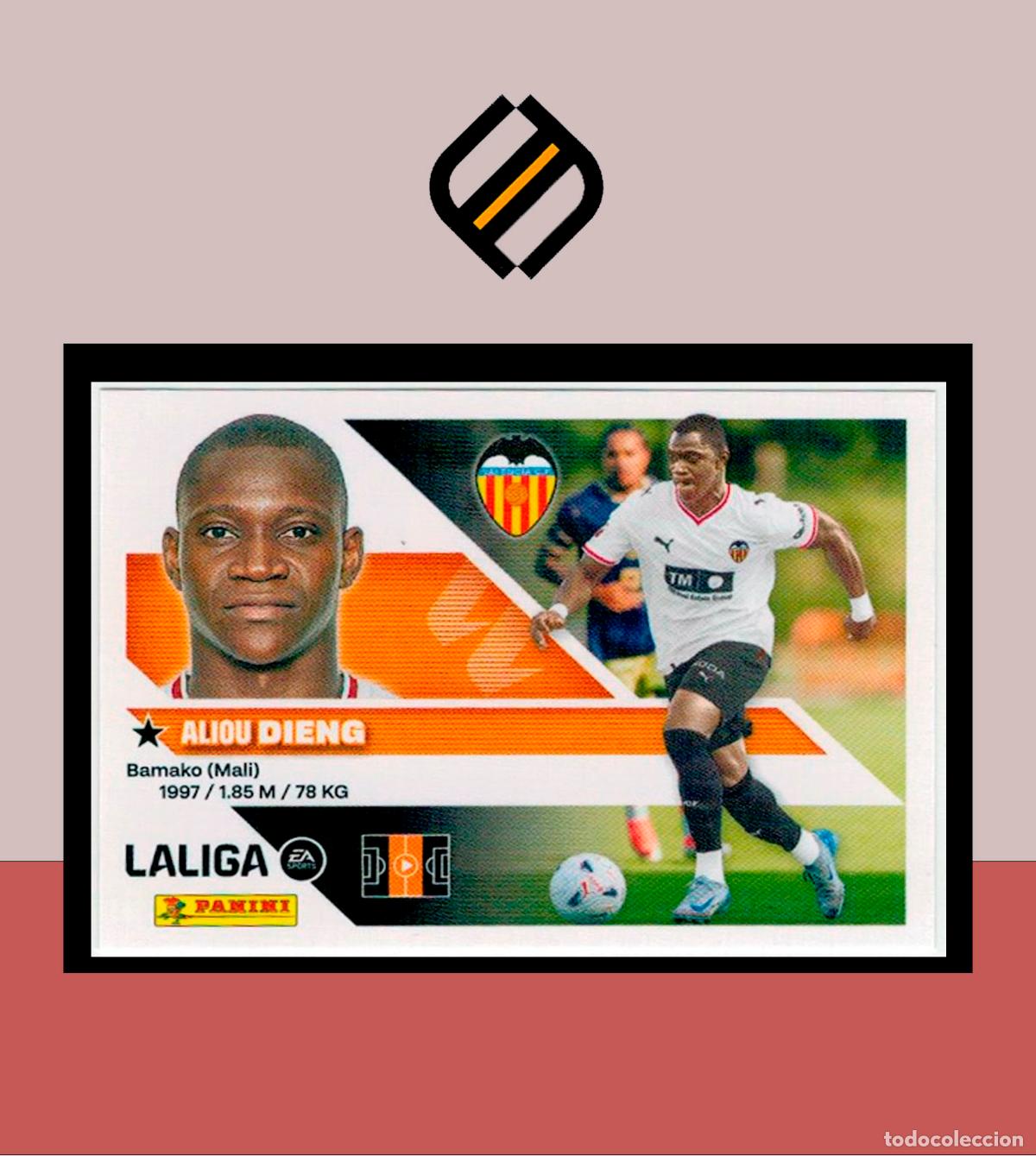 Cromos de f&uacute;tbol: LIGA ESTE 2026 2027 26 27 PANINI N&ordm; 16 BIS DIENG VALENCIA 2 &ordf; EDICI&Oacute;N STICKER ALB&Uacute;M COLECCI&Oacute;N